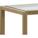 Carver 51 X 13.75 inch Clear / Matte Gold Console Table